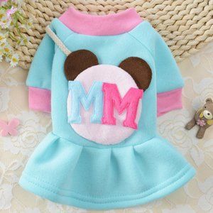 Cartoon Dog Jacket with Skirt